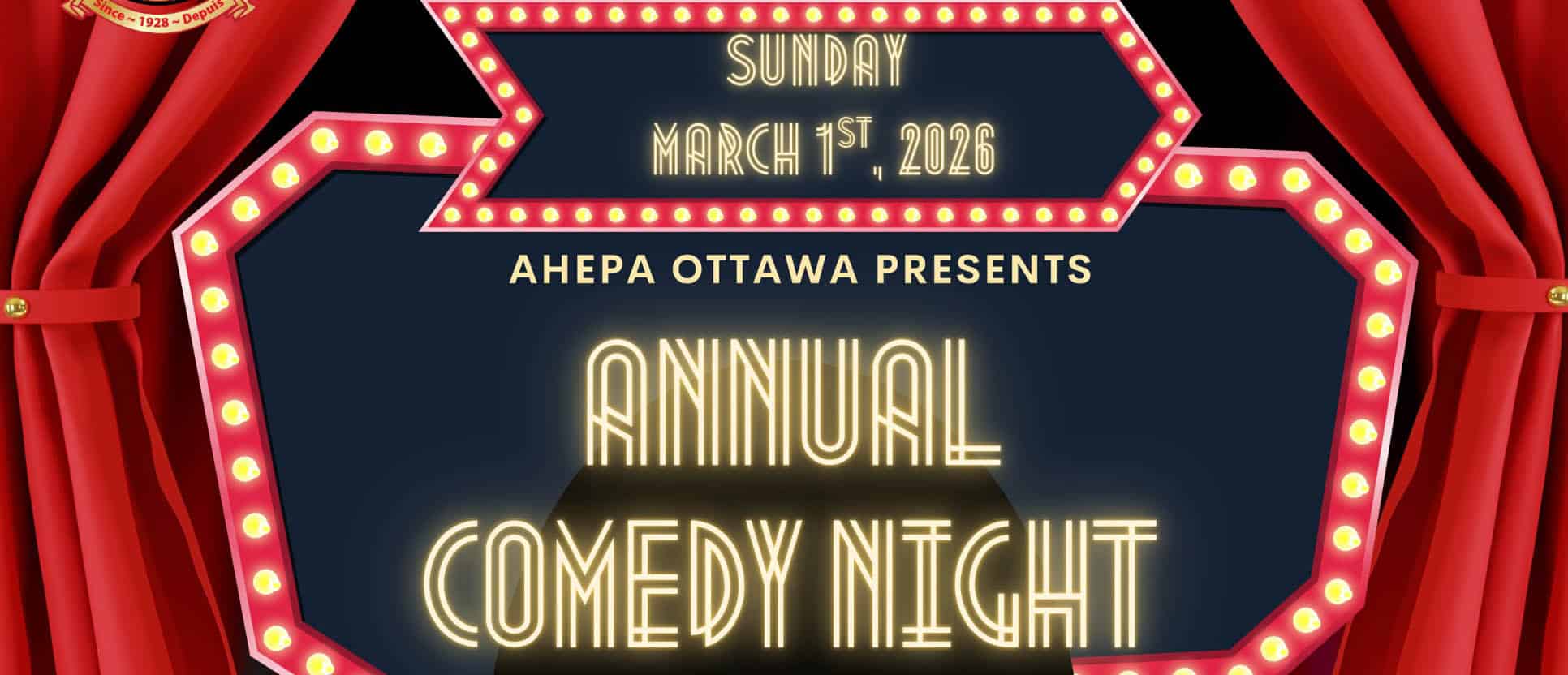 Comedy Night Poster — AHEPA Ottawa Comedy Night